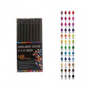 Promotional Office School Stationery Set Non-Toxic Micro Drawing Marker 0.4mm Fine Tip Fineliner <b>Pen</b> Needle Tip <b>Color</b> Felt Art - Product Image 5