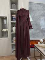 Robe maxi plissée élégante et modeste Mexizo, abaya pour femmes musulmanes, robe longue, mode islamique