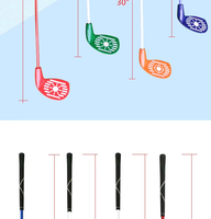 Ensemble de mini-putters portables en acier inoxydable KONDAY GF-79-28PT pour enfants, pour la pratique du golf en intérieur/extérieur