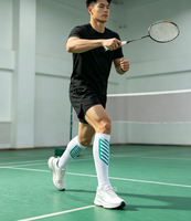 Chaussettes de compression fines pour mollets, pour la course et le football, produit de sécurité sportive