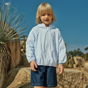 DK2261469 DAVE BELLA Vêtements pour enfants, garçons, mode été, haut décontracté pour bébé, veste à manches longues bleu clair - Product Image 1