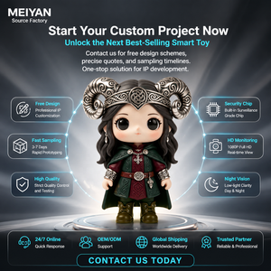 Figura Coleccionable MEIYAN Personalizada, Diseño Étnico de Cuerno de Carnero, PVC Luminoso, <span class=keywords><strong>Anime</strong></span>, Ojos LED Inteligentes 3D, Multifunción - Product Image 6