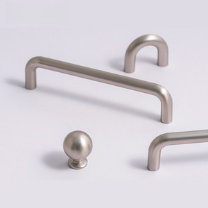Matte Silver Zinc Alloy Cabinet Handles for Wardrobe Kitchen Cabinet Shoe Cabinet Bathroom Vanity Drawers - Product Image 3