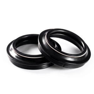 ซีลกันฝุ่นโช้คอัพหน้ามอเตอร์ไซค์ใหม่ ขนาด 43x54x11 สำหรับ Ducati ทำจากยางไนไตรล์สีดำ อะไหล่ทดแทน - Product Image 1