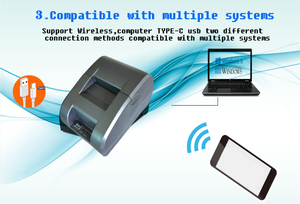 58mm Máy tính để bàn ảnh x Thiết bị đầu cuối vải mã vạch nhãn xách tay Ethernet phoro Mini imprimante thermique Dot Matrix máy in - Product Image 4