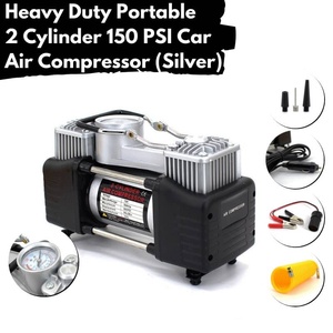 Heavy Duty Double Cylinder Tyre Portable Pump 12v <b>Car</b> Compressor Tire <b>Inflators</b> SR02-014 Tyre SR02-014 SR02-01 - Product Image 4