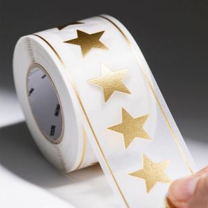 <b>Personalised</b> Customized Roll Waterproof Gold Foil Round Label Printing Custom Business Product Logo <b>Stickers</b> for Packaging Label - Product Image 5