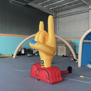 Golden Finger Advertising Inflatable 3D Cartoon Inflatable Finger Custom PVC Logo Giant Inflatable Cartoon Model