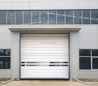 Puerta de Garaje de Alta Velocidad, Moderna, de Aluminio, Puerta Espiral de Alta Velocidad para Villa