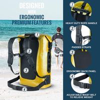 Sac à dos étanche imprimé sur mesure, résistant aux déchirures, en tissu, pour sports nautiques, camping en plein air, sac de rangement – Vente directe usine