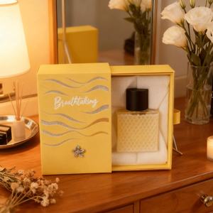 Caja de Papel Rígido para Perfumes y Cosméticos con Logotipo de Marca Personalizado, Impermeable, con Relieve, Cierre Magnético, Forro de Esponja, Moda de Alta Gama - Product Image 2