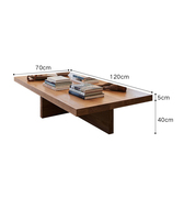 Table basse rectangulaire en bois de pin massif, plusieurs tailles, pour salon, vente en gros