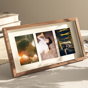 Haute Qualité Creative Rectangle Bureau Horizontal Affichage <span class=keywords><strong>Trois</strong></span> <span class=keywords><strong>Collage</strong></span> En Bois Cadre Photo En Gros - Product Image 1