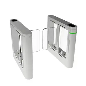 Entrance Access Control RFID Brushed DC Motor Turnstile Door With QR Code