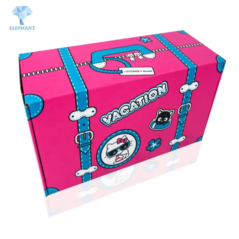 Custom logo Printing Lovely Beautiful Eco Friendly Children Kids Paper Candy Snacks Box