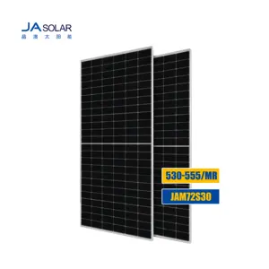 Panel surya atap Ja modul setengah sel 555w Mbb 545w 550w Panel energi surya dengan sertifikat Tuv