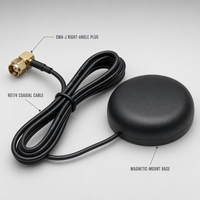Antenne dôme externe Aurora Yu AG01 4GLTE 2.4GHz WiFi, gain 5dBi, polarisation verticale pour connecteur mâle à angle droit RG174