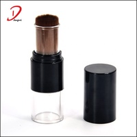 Nouveau Offres Spéciales cosmétiques poudre conteneur avec brosse brosse à poudre rechargeable