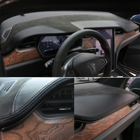 Couvre-tableau de bord italien pour Tesla Model S/X 2016-2019, kit d'intérieur de voiture de luxe, haute qualité