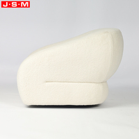 Fauteuil d'appoint moderne rembourré avec base pivotante à 360 degrés, mobilier de salon, canapé blanc, fauteuils de détente pour appartement