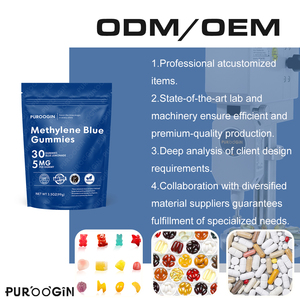 OEM methylene bổ sung 5mg cho chức năng nhận thức ty thể hỗ trợ năng lượng Gummies Xanh falovr - Product Image 6