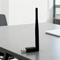 Adaptateur Ethernet WiFi 6 AX900Mbps Double Bande 2.4G/5G Antenne à Gain Élevé 5dBi Sans Pilote Compatible Win 10/11/Android Externe pour Ordinateur Portable