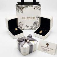 Prix surprise, emballage personnalisé en gros, ensemble complet de boîtes à bijoux texturées