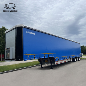 Semi-remorques à rideaux latéraux à 3 essieux de 17 mètres pour le transport de céréales en vrac de 127 mètres cubes - Product Image 6