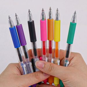 Wholesale New OEM ODM Available Purple Red Black Blue Plastic Office School Gel-Ink Gel <b>Pen</b> - Product Image 5