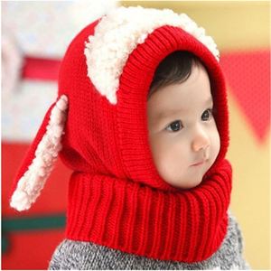 K82 Bonnets d'hiver pour enfants, filles et garçons, ensemble <span class=keywords><strong>bonnet</strong></span> et écharpe en crochet, <span class=keywords><strong>bonnet</strong></span> bébé, chapeau mignon de dessin animé, cadeaux de Noël - Product Image 6