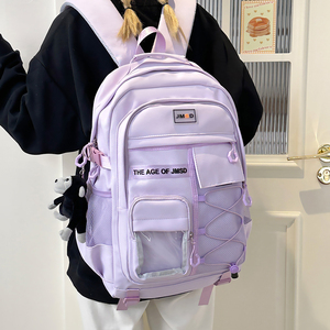 <span class=keywords><strong>Mochila</strong></span> Escolar Coreana 2026, Nueva Tendencia, Gran Capacidad, Impermeable, con Cierre de Cremallera, para Estudiantes, Ideal para Viajes Ligeros - Product Image 6