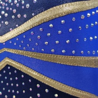 Meilleures ventes d'uniformes All Star Cheer bleu marine avec des filles et des femmes en cristal brillant pour Varsity