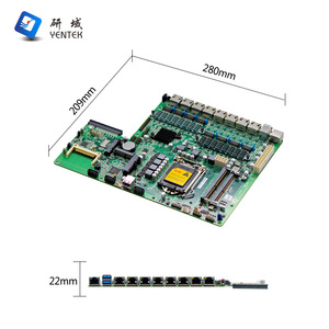 Yentek H17SL Motherboard <b>LGA1151</b> H170 8 Ethernet Ports ATX Industrial Control Board - Product Image 1