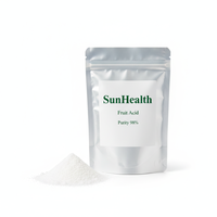 Fruitzuur 98% Voedingskwaliteit Kruidenextract AHA Cosmetische Grondstoffen Gemengde Fruitzuren AHA Poeder Trommel