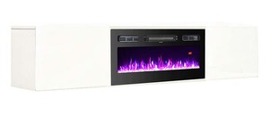 Soporte de TV de Madera con Chimenea de 72 Pulgadas, Color Blanco y Negro, con Control Remoto, Directo de Fábrica, para Sala de Estar, Modelo Tv7232fsb-a - Product Image 3