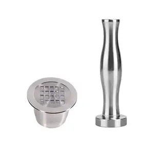 Stainless Steel Reusable Coffee Pod Coffee Capsule And Coffee Tamper