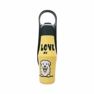 Portable Stainless Steel Pet <b>Water</b> Bottle Classic Design Vacuum Outdoor <b>Kettle</b> For Dog - Product Image 3