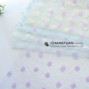 Tela de Encaje Floral 3D con Diseño de Margaritas, Tela de Tul con Flores 3D para Niños - Product Image 3