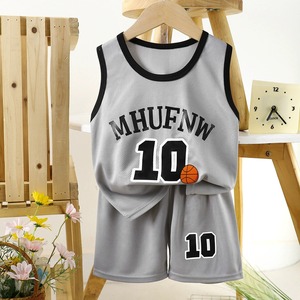 Set di Maglie da Basket per Bambini e Bambine, <span class=keywords><strong>Canotte</strong></span> Monocolore ad Asciugatura Rapida, Abbigliamento Sportivo - Product Image 6