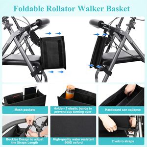 กระเป๋าใส่รถเข็นเดินแบบมีล้อ รุ่น Factory Walker ปี 2026  กระเป๋าเก็บของใต้ที่นั่งสำหรับรถเข็นเดินหรือรถช่วยเดิน - Product Image 3