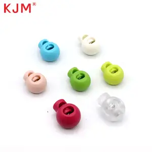 China Factory Manufacture Garment Clothing Accessories Pom Recycled Colorful Rope Stopper Toggle Plastic Lock Buckle Cord Lock