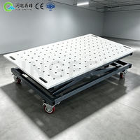 Banc de travail de soudage modulaire réglable en hauteur avec mécanisme de levage, outils de serrage robustes, plateforme de soudage 3D certifiée CE ISO, fabrication chinoise