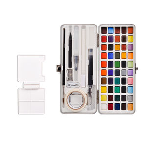 <span class=keywords><strong>débutant</strong></span> <span class=keywords><strong>aquarelle</strong></span> Pan ensemble professionnel Premium <span class=keywords><strong>aquarelle</strong></span> peinture Kits 60 pièces avec stylo à eau brosse <span class=keywords><strong>Palette</strong></span> - Product Image 3