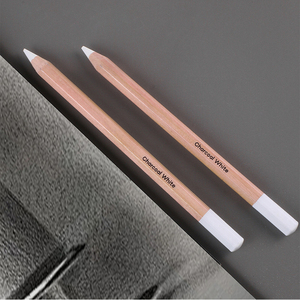 Lot de 3 crayons de craie blanche pour croquis, dessin au fusain, crayons de fusain blanc pour artistes débutants et pour la mise en valeur - Product Image 4