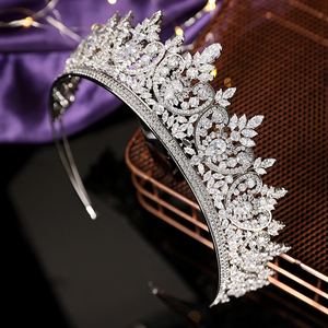<span class=keywords><strong>Accessori</strong></span> per <span class=keywords><strong>Capelli</strong></span> da <span class=keywords><strong>Sposa</strong></span>, Pettine per <span class=keywords><strong>Capelli</strong></span>, Coroncine Nuziali, Tiara con Zirconi Cubici per <span class=keywords><strong>Sposa</strong></span> BC6666 - Product Image 5