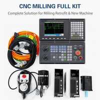 Kit de commande de fraisage CNC 3-5 axes avec servomoteur AC et pilote, système CNC avec fonction macro PLC ATC