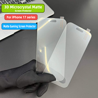 Protector de Pantalla de Vidrio Templado Mate 3D Micro Crystal 9H, Película Protectora HD Avanzada Antihuellas, Antideslumbrante y Antiarañazos para
