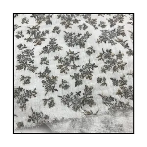 环保40s 100% 棉平纹细布印花双层纱布面料