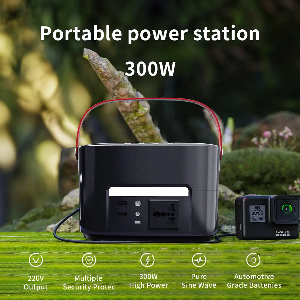 Kt 300w Portable Power Station Portable 550wh Power Stations Power Station Lifepo4 R Bank Generator For Home Outdoor Camping