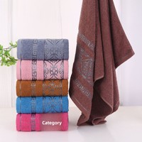Serviette de Bain et de Plage Longren en Coton Doux et Absorbant, Jacquard, Imprimé Fleurs, Anti-Peluchage, pour Hommes, Femmes et Adultes